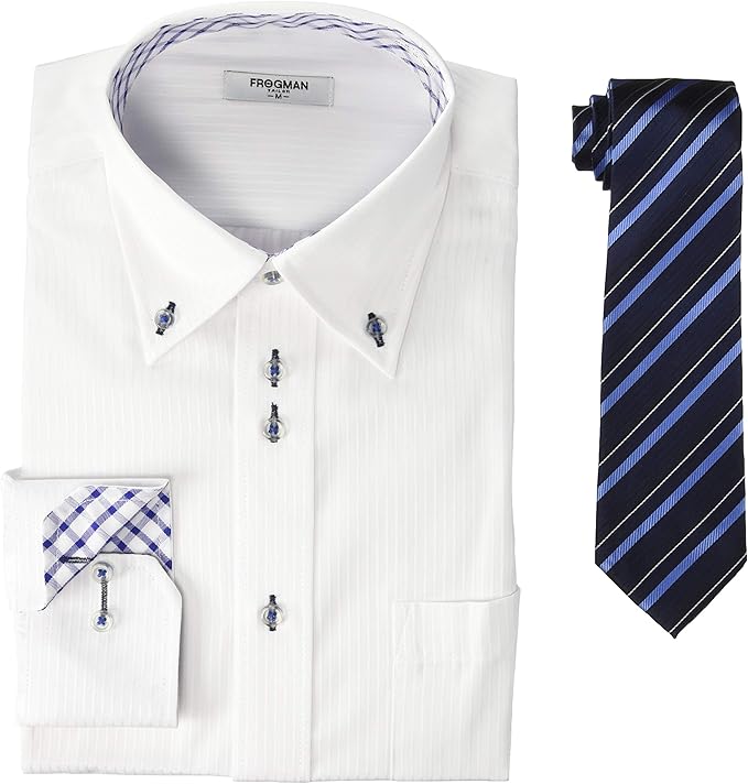 atelier365 衬衫领带套装 衬衫 领带 套装 男士 定型 长袖y衬衫 商务