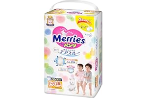 花王（Merries）拉拉裤 XL38片 加大号学步裤（12-22kg）（日本原装进口）