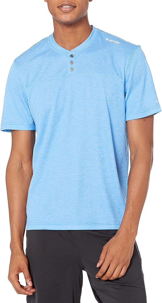 hi-tec 男式红杉短袖 tech henley t 恤