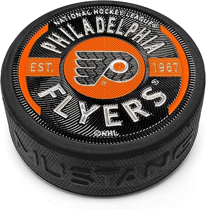 mustang product philadelphia flyers trimflexx 3-d 雕刻金属徽章