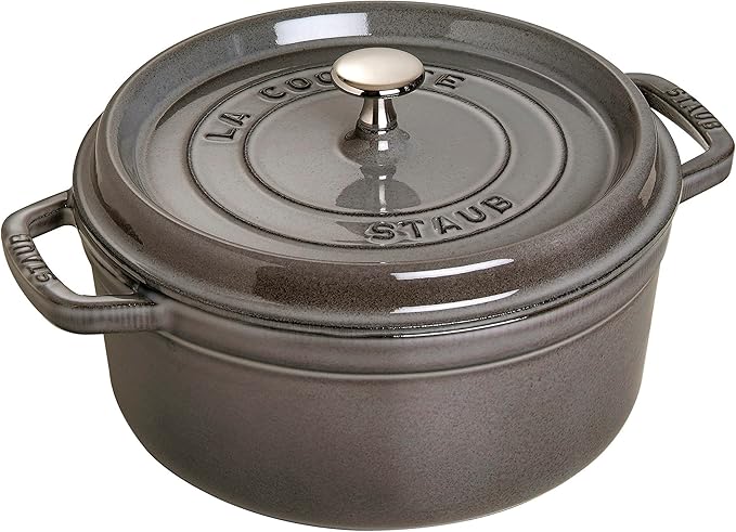 staub 珐宝 珐琅锅 24cm 双手柄 支持ih graphitgrau
