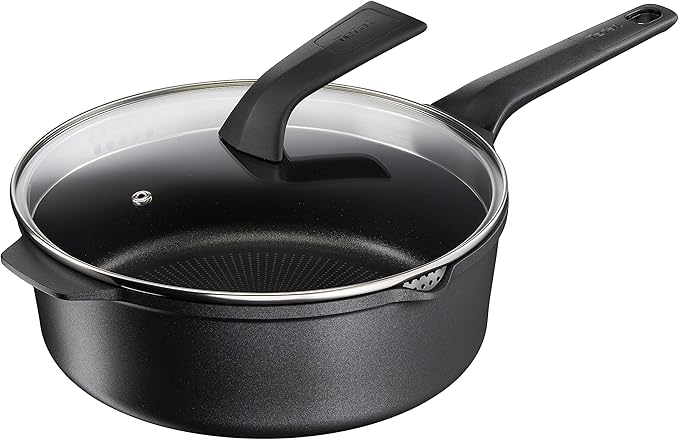 tefal 特福 e24933 robusto 铸铝平底锅 26 厘米 带盖子 易清洁 不粘