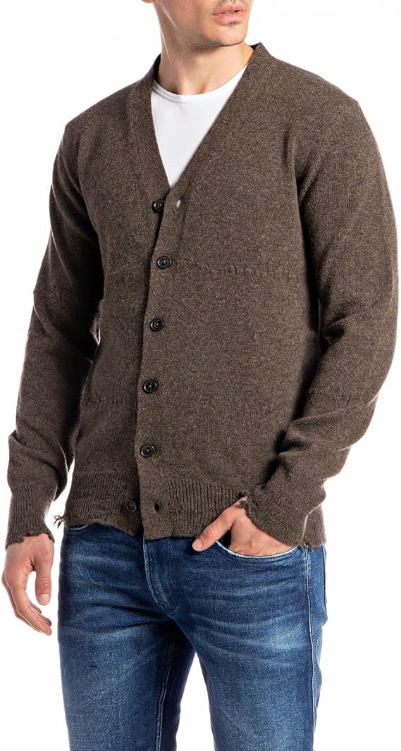 replay 男士针织夹克