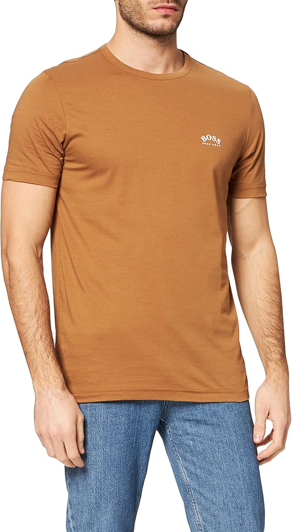 hugo boss 男士弧形标t恤