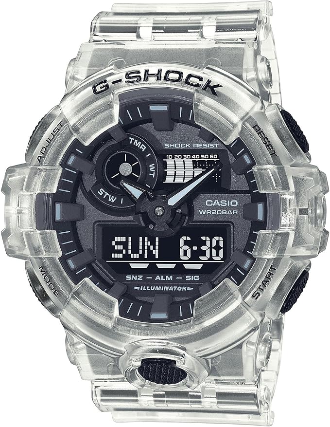 g-shock ga700ske-7a 透明/黑色 均码
