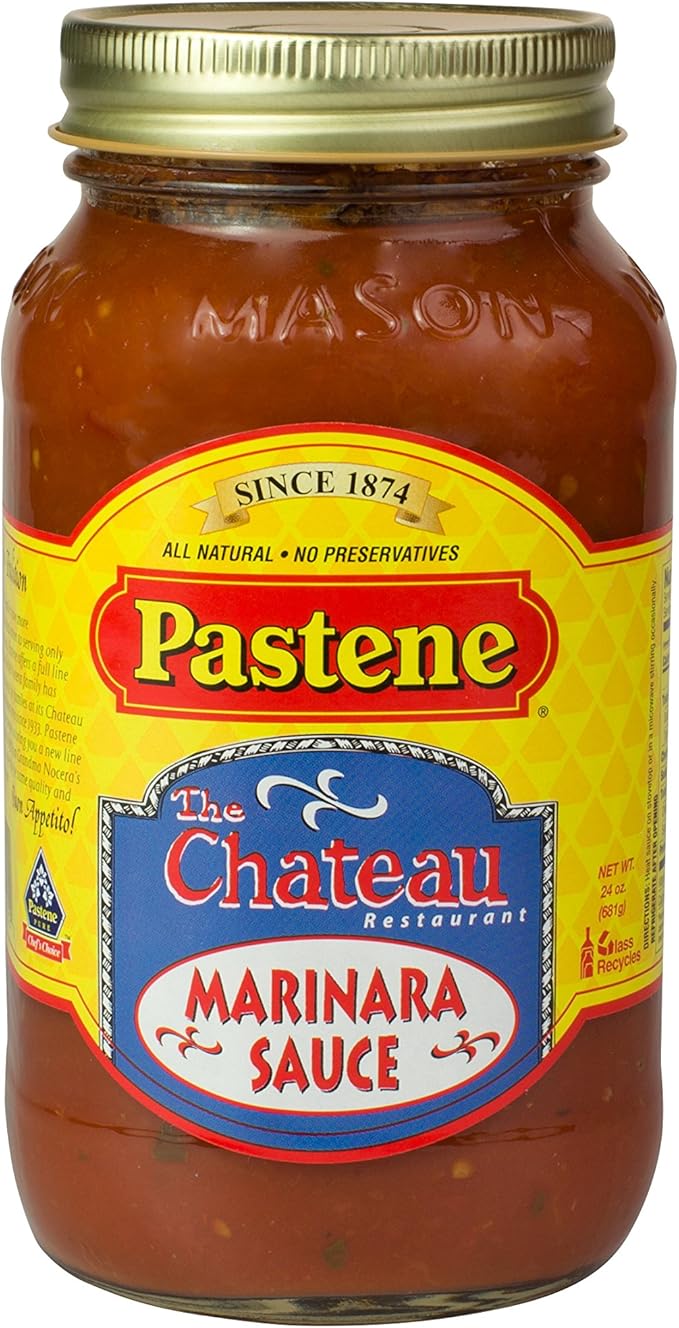 pastene chateau restaurant marinara sauce, 24 ounce (pack of 12)