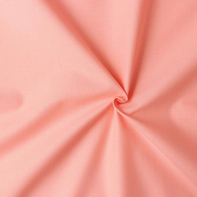 nbk ati 方形 素色 布料 棉* 褶皱 三文鱼粉色 粉色系 宽约110厘米×6