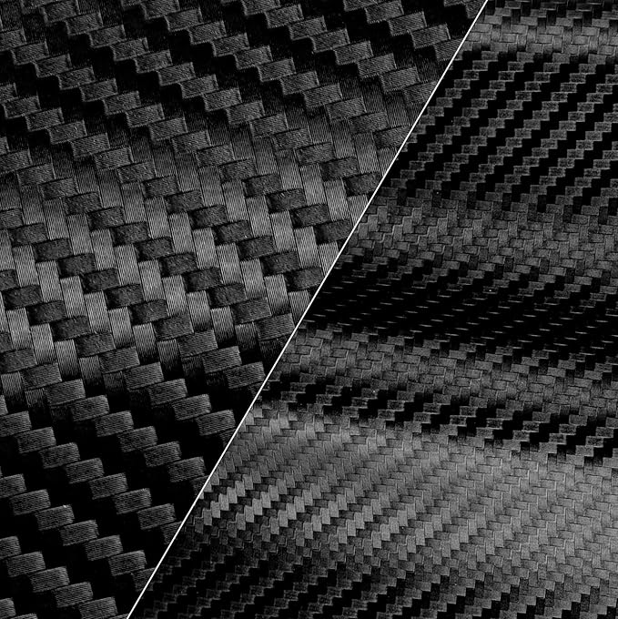 vvivid 黑色碳纤维粘合防水人造皮革海洋乙烯基 黑色 1ft x 54&amp