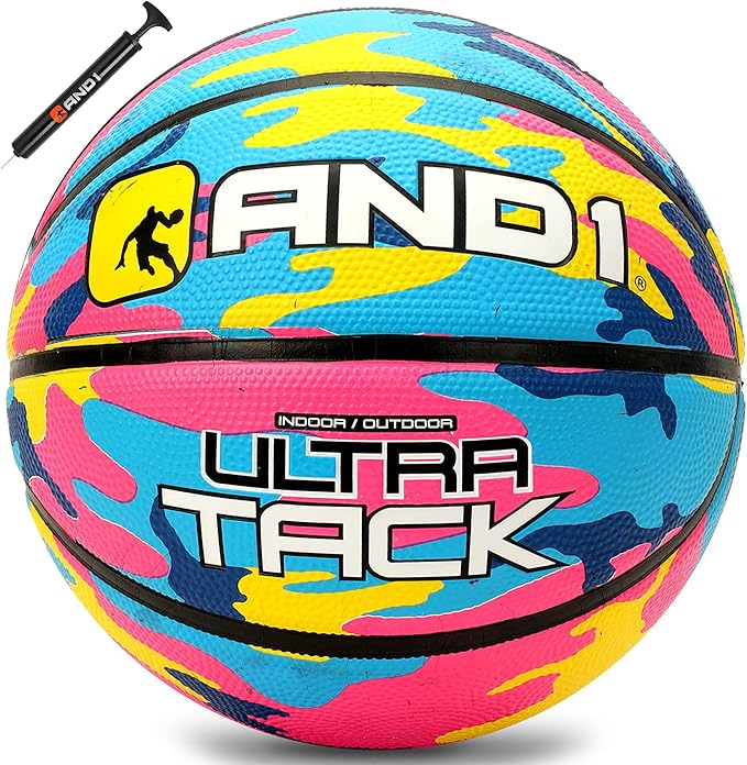 and1 ultra grip 高级优质橡胶篮球(充气)或(充气后带泵):官方规定