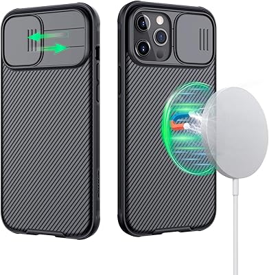 7 英寸防震保护超薄手机壳内置磁铁,带滑动相机盖的 camsheld 保护套