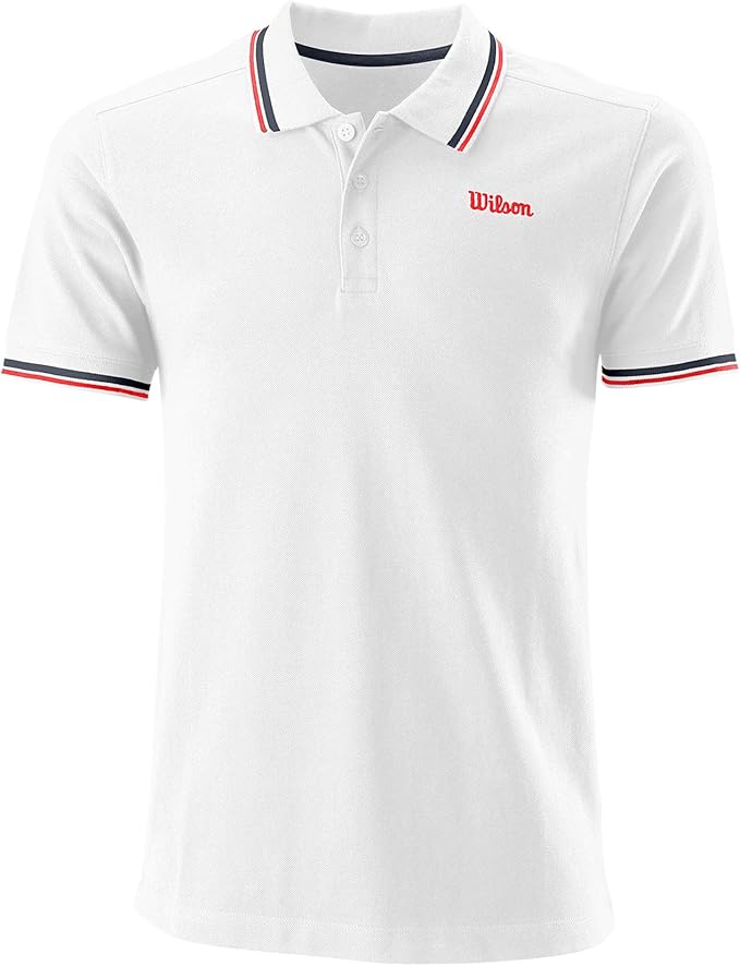 wilson 威尔胜 男士 m chi ctn 珠地布 polo 衫