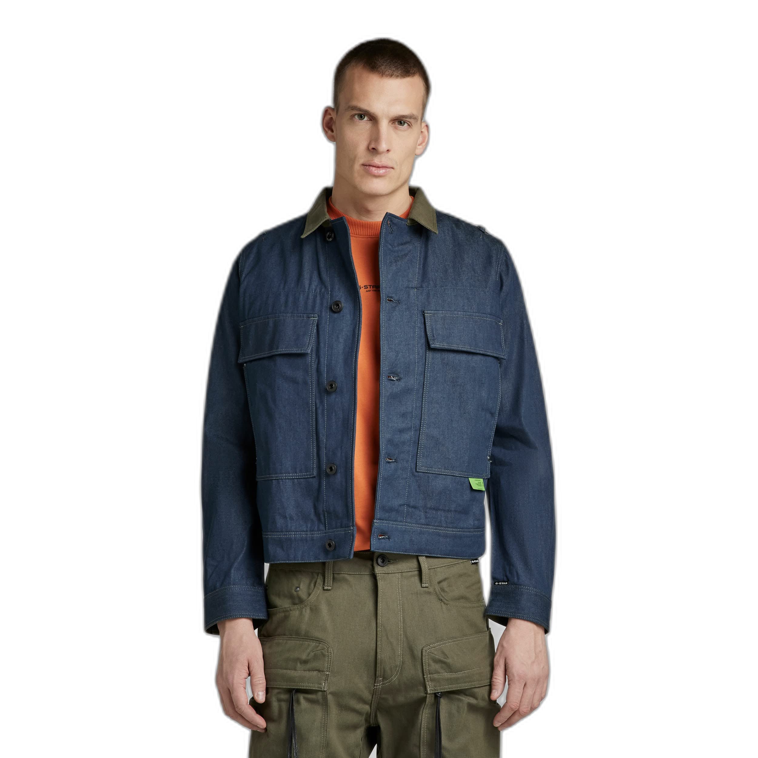 G-STAR RAW Men's Utility Flap Pocket Pm denim jacket