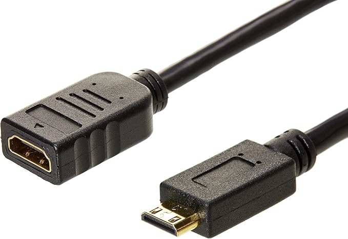amazon basics 迷你 hdmi 公头至 hdmi 母头转换器适配器电缆 - 6