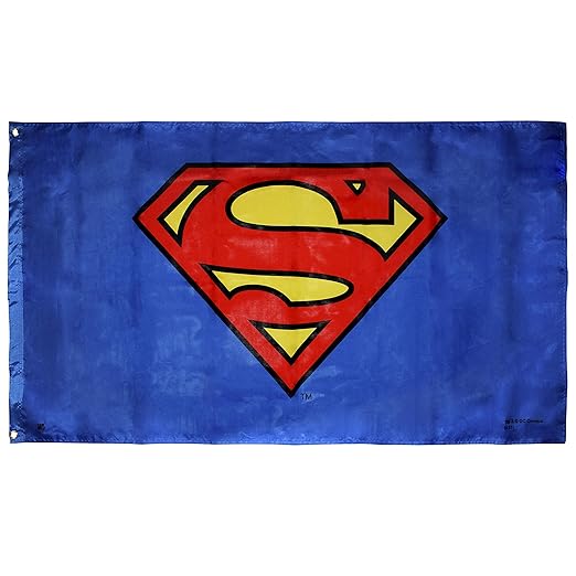 abystyle - dc 漫画 - 超人 - 旗帜 - 徽章(70 x 120 厘米)