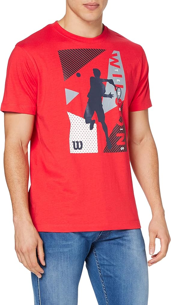 wilson 男式 m geo play tech t 恤