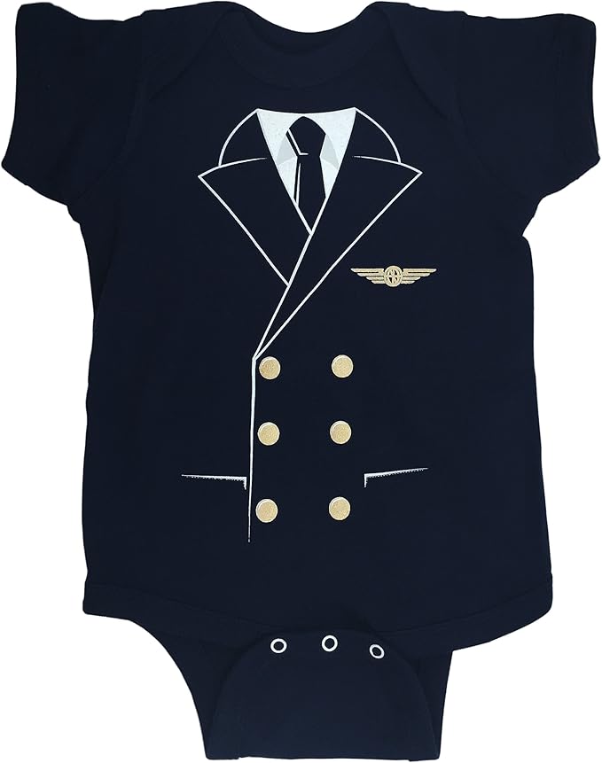 the pilot uniform 婴儿连体衣,*蓝