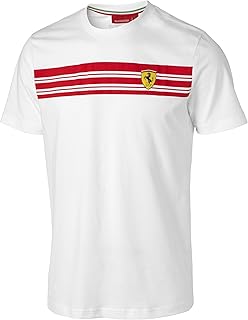 ferrari 法拉利男士 t 恤 条纹 t 恤