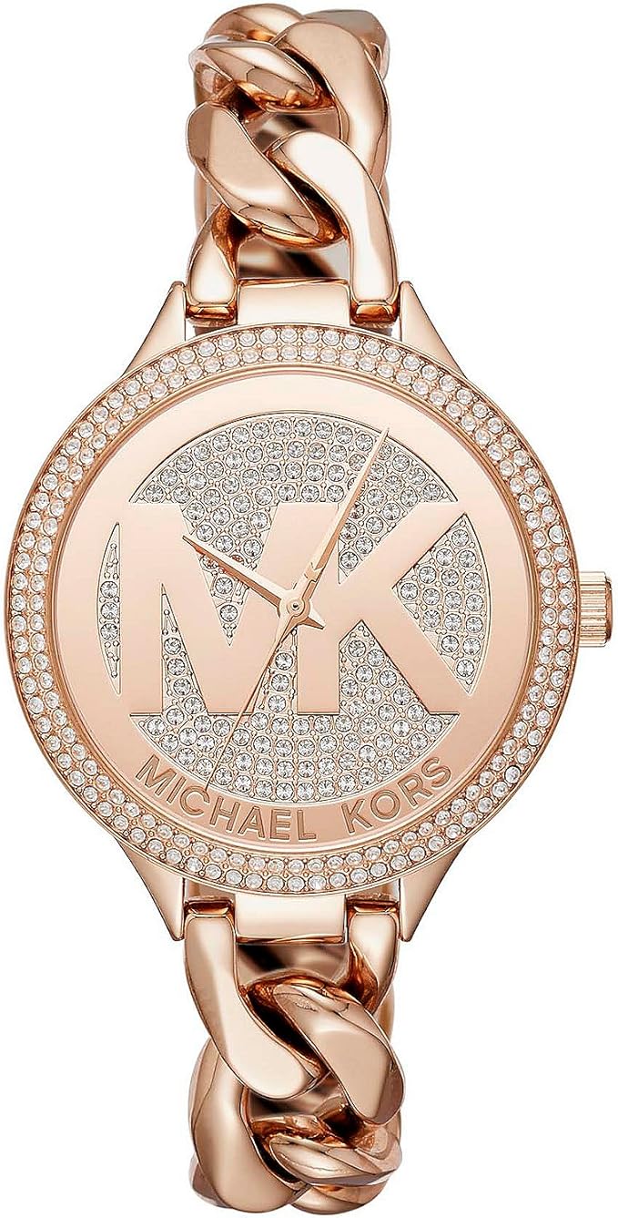 michael kors 迈克高仕 女式玫瑰金色手表 mk3475