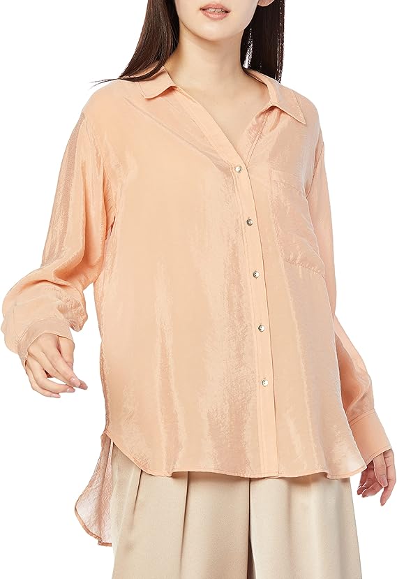 lily brown bemny 欧根纱衬衫 lwft214049 女款