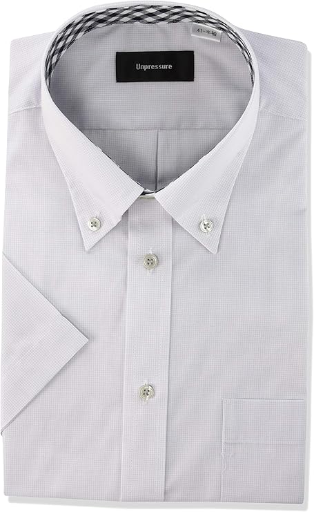 conaka 男士衬衫 短袖 定型加工 领子里衬设计 纽扣领圆领衬衫