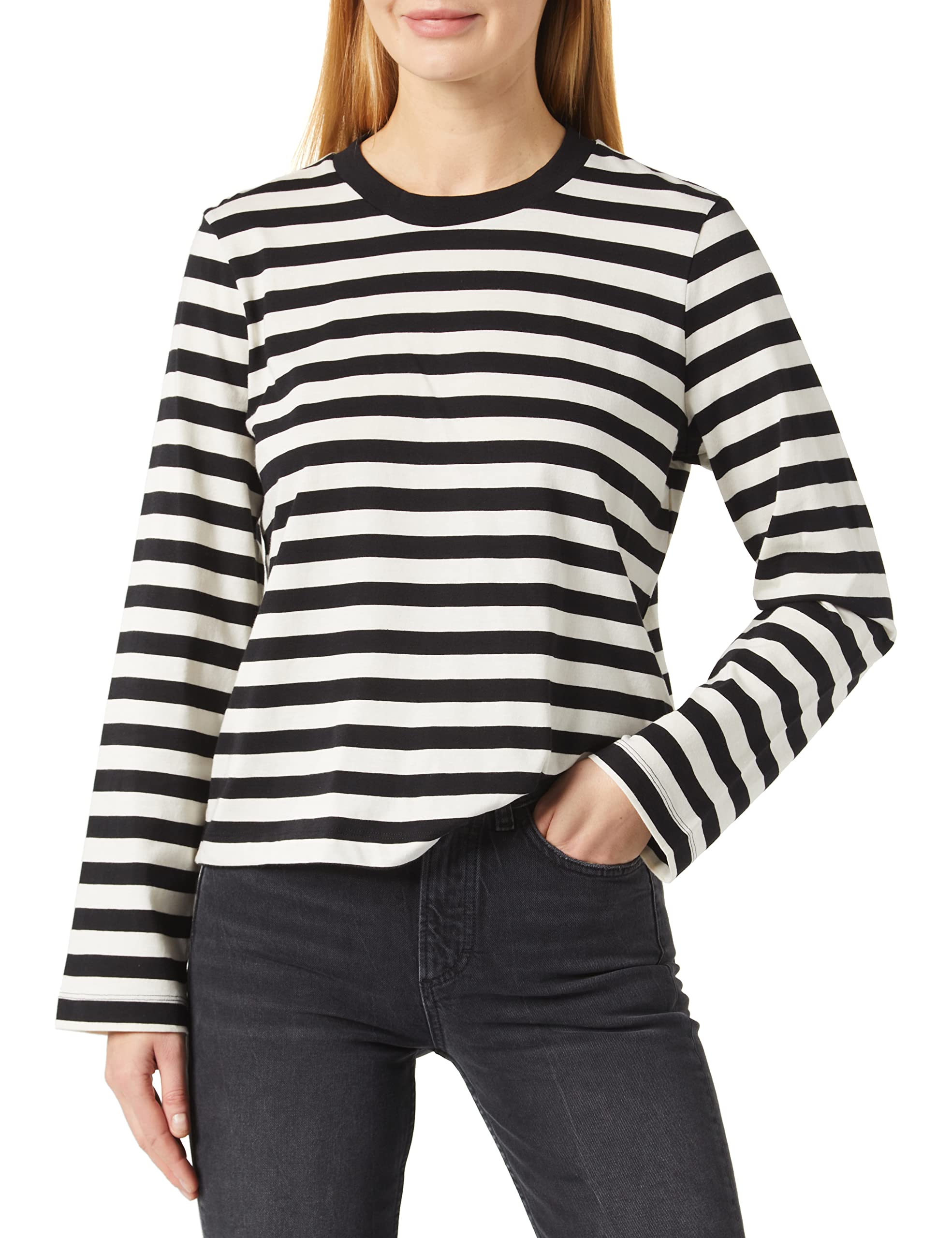 TOM TAILOR Denim Women's loose long sleeve shirt with stripes