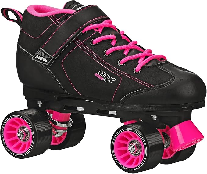 pacer mach-5 黑色粉色滑冰鞋 - mach5 gtx500 四轮滑冰鞋
