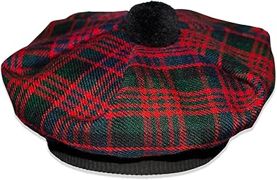 kt 苏格兰帽苏格兰传统 tam o shatner tammy 帽子由格子腈纶羊毛制