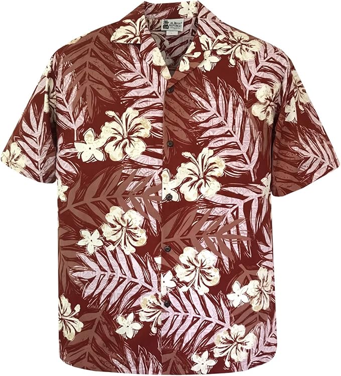 热带紫苏木槿花夏威夷夏威夷夏威夷衬衫