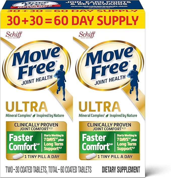 move free 益节 ultra faster comfort 关节滋补片 基于钙&果糖硼酸钙