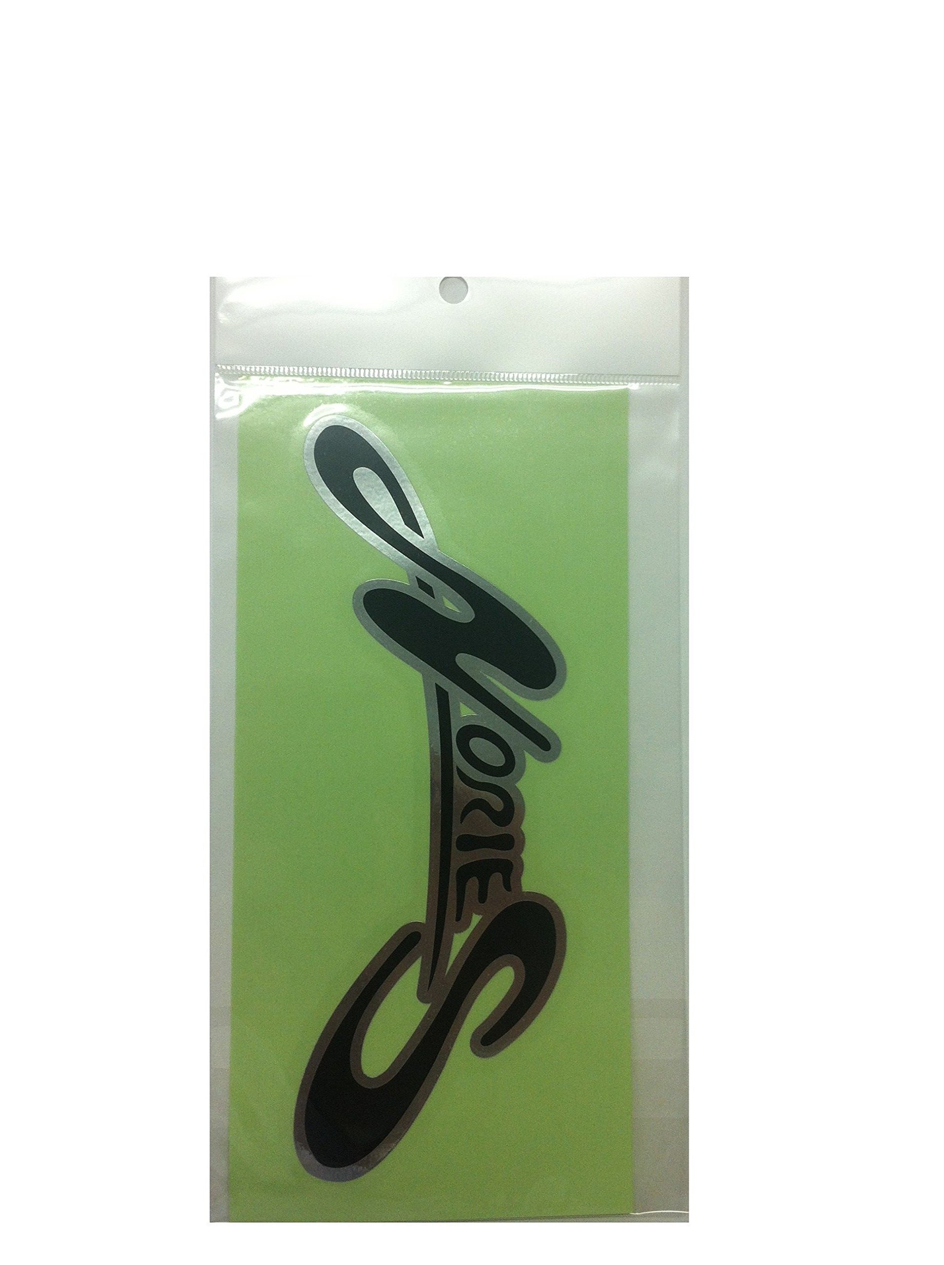 NOIes sticker NORYS logo sticker 01 M (W200mm) black/mirror silver
