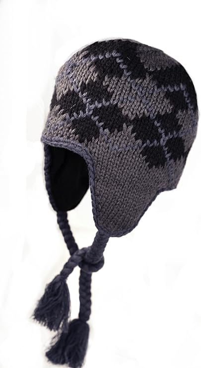 chaos hats 男式 seymour 羊毛混纺秘鲁耳罩无檐*帽