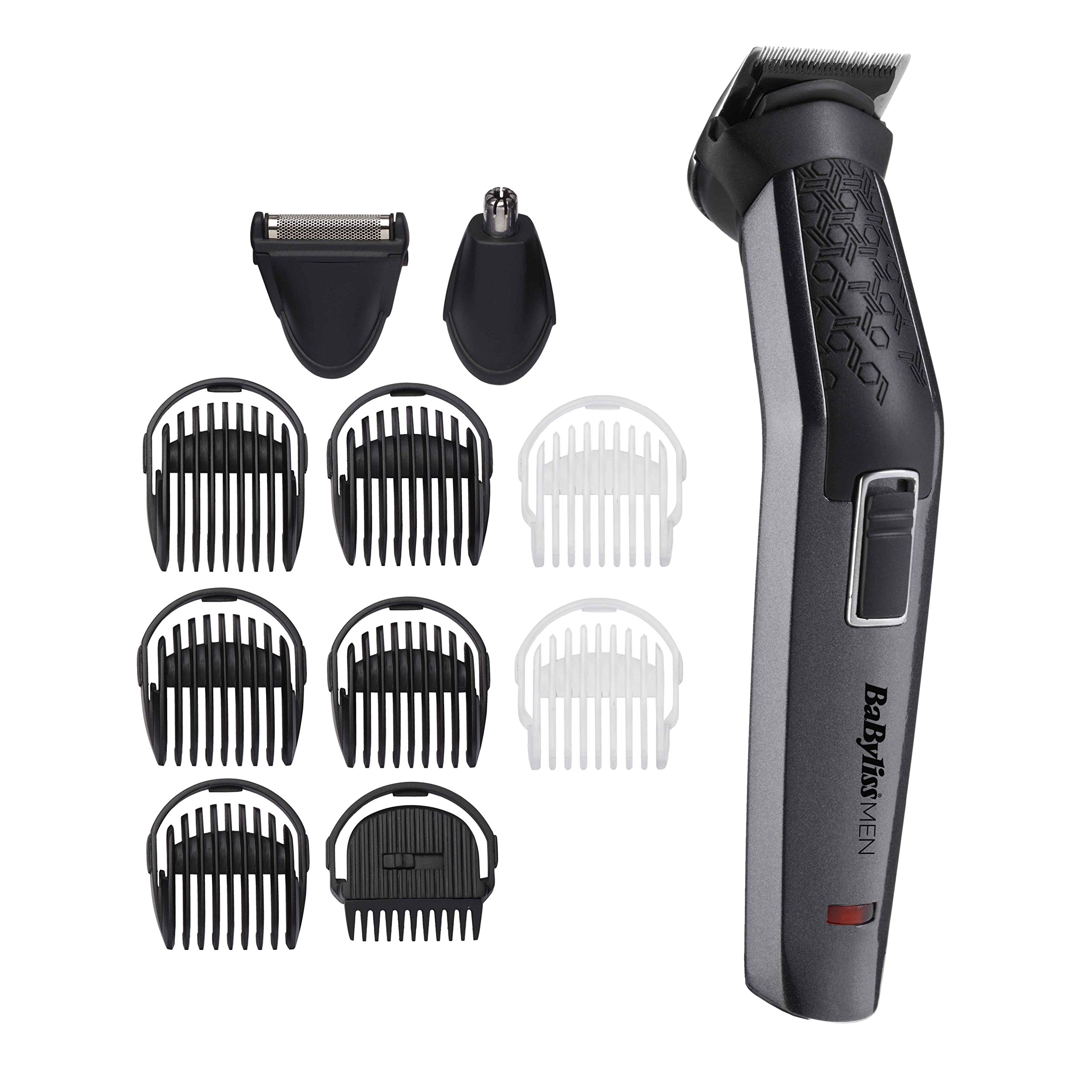 BaByliss Men's Carbon Titanium Face and Body Versatile * set with nose trimmer and aluminum foil razor attachment