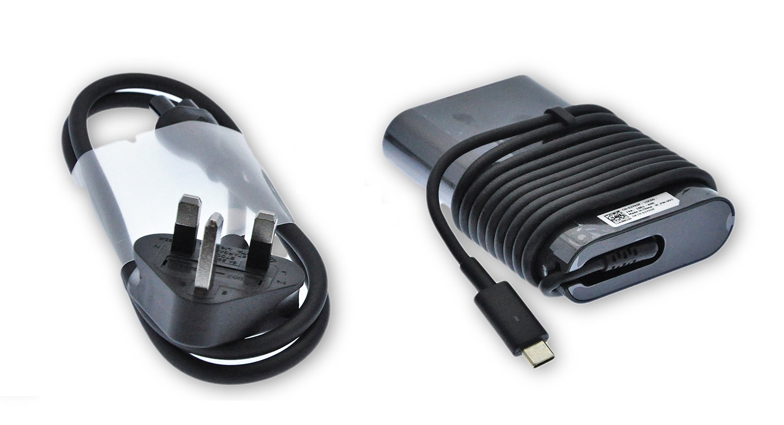 Dell Latitude 3400, 3500, 7200 2 in 1, 7300, 7400, 7400 2 in 1 65w USB-C power adapter charger UK 450-AGOL 2YK0F