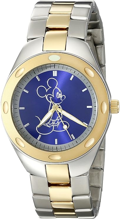 disney 男士 w001901 米老鼠模拟显示模拟石英双色手表