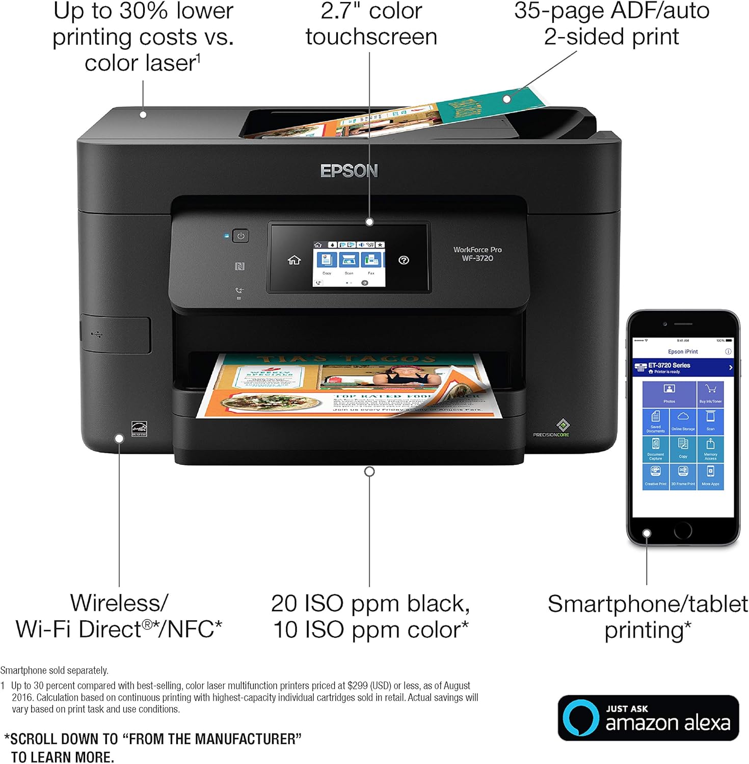epson printers workforce 3720
