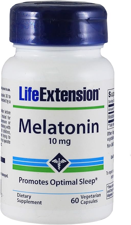 寿命延长 - 梅拉托宁 - 10 mg - 60 粒(2 瓶装)