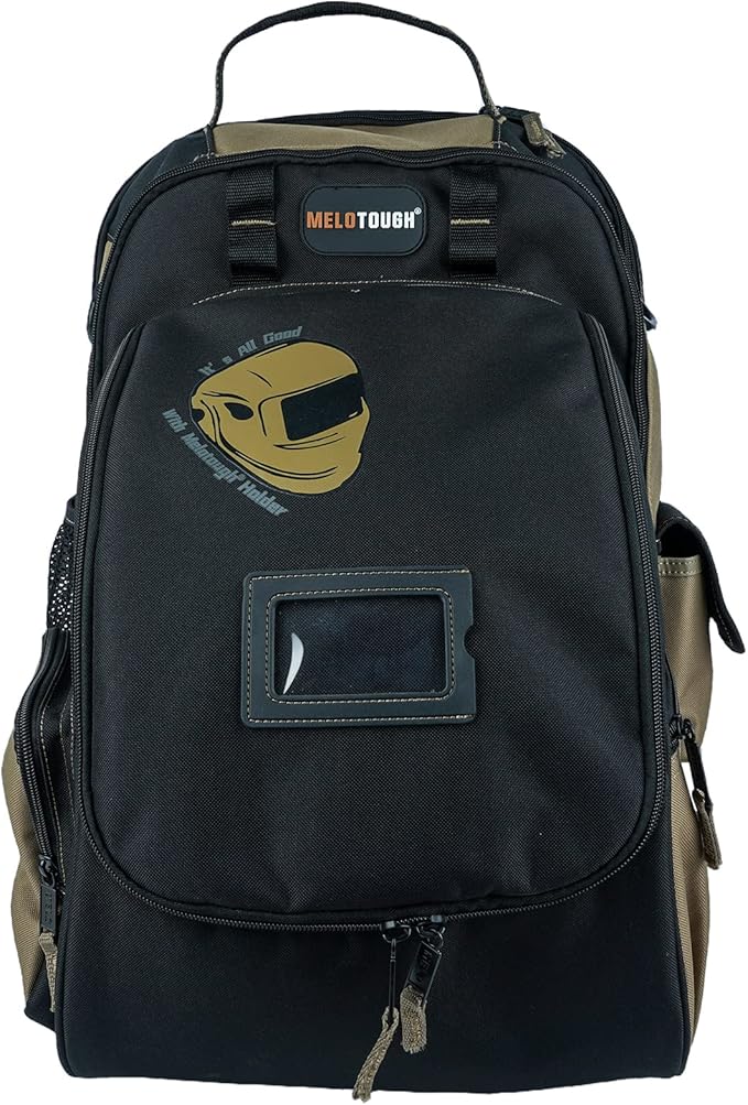 melotough 电工工具包背包焊接头盔包重型工具包背包男士工具收纳袋