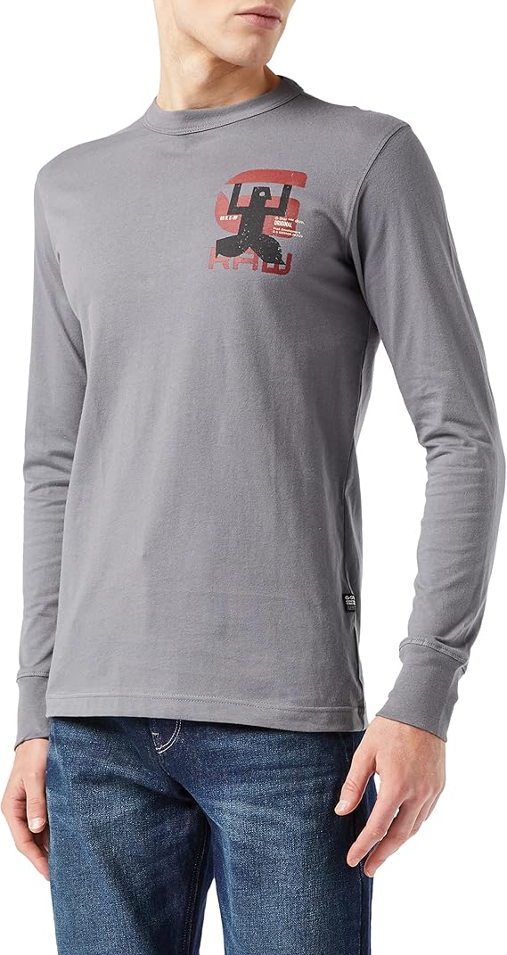 g-star raw 男士 back graphic t 恤