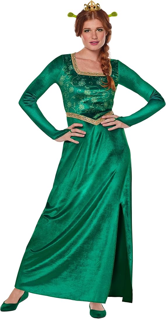 spirit 万圣节史莱克成人 fiona 礼服服装 | 官方* | 史莱克服装