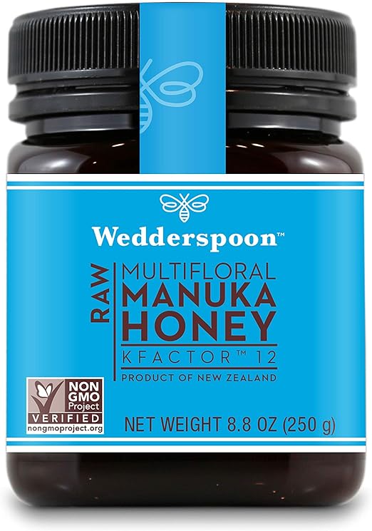 Wedderspoon 高级麦卢卡生蜂蜜kfactor 16 未经巴氏杀菌 纯正新西兰蜂蜜 多用途 亚马逊中国 食品