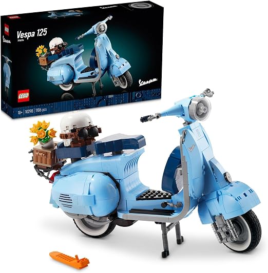 lego 乐高 10298 vespa 125 模型拼搭套件,老式意大利踏板摩托车,适合