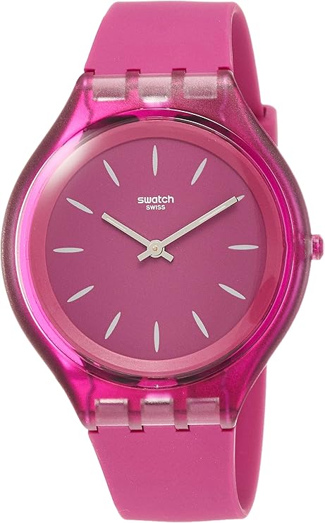 swatch skinromance 紫色表盘女士手表 svuv100
