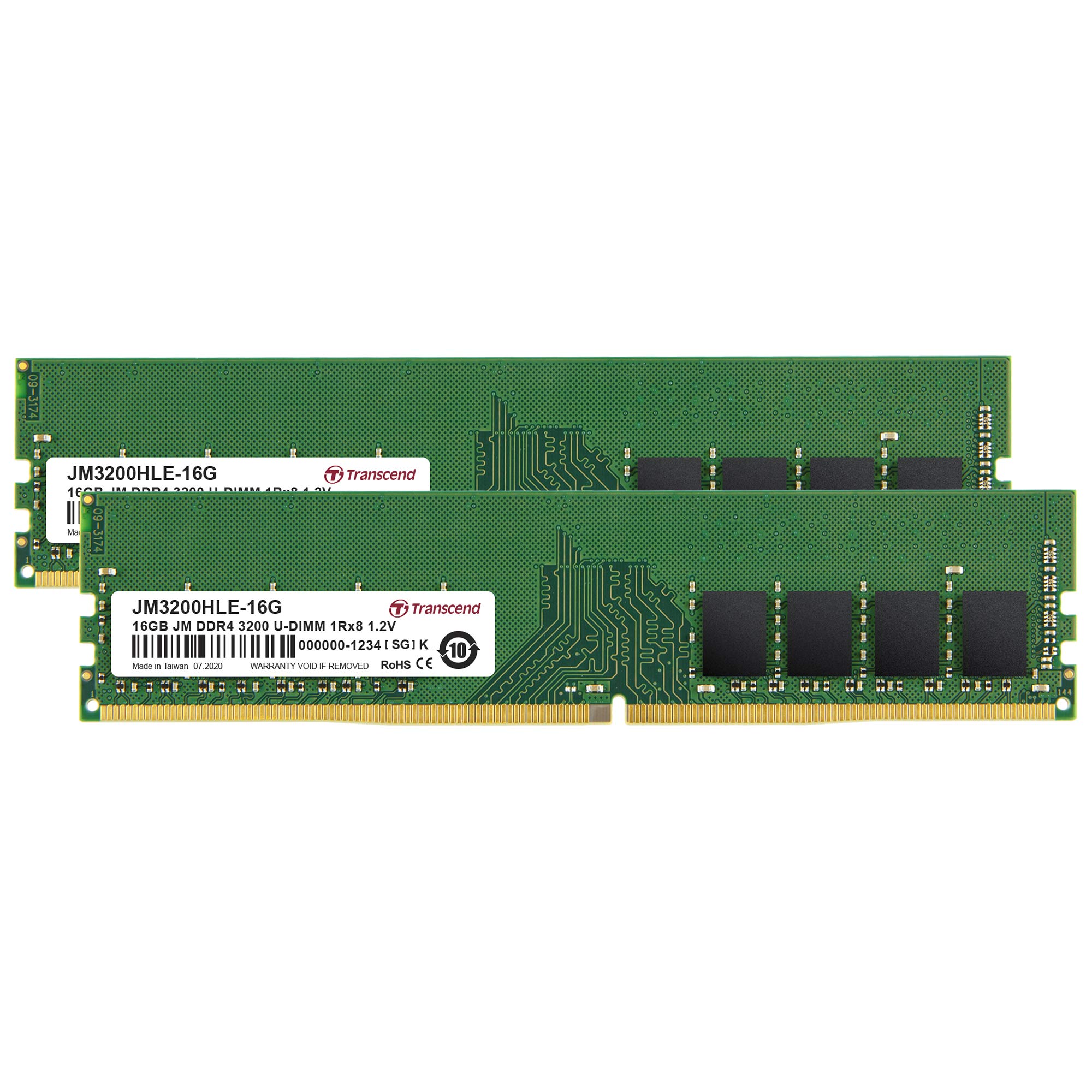 32GB KIT JM DDR4 3200Mhz U-DIMM 1Rx8 2Gx8 CL22 1.2V (JM3200HLE-32GK)