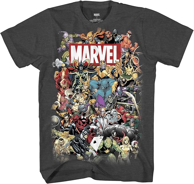 marvel *队成人t恤 图案 t 恤 男式 t 恤