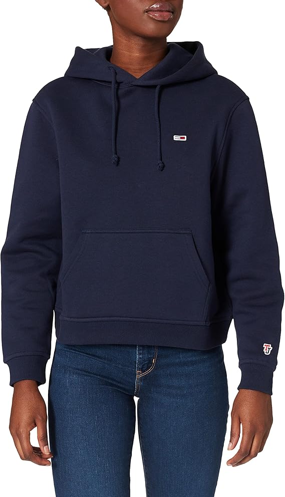 tommy jeans 女士 tjw tommy classics 连帽针织夹克