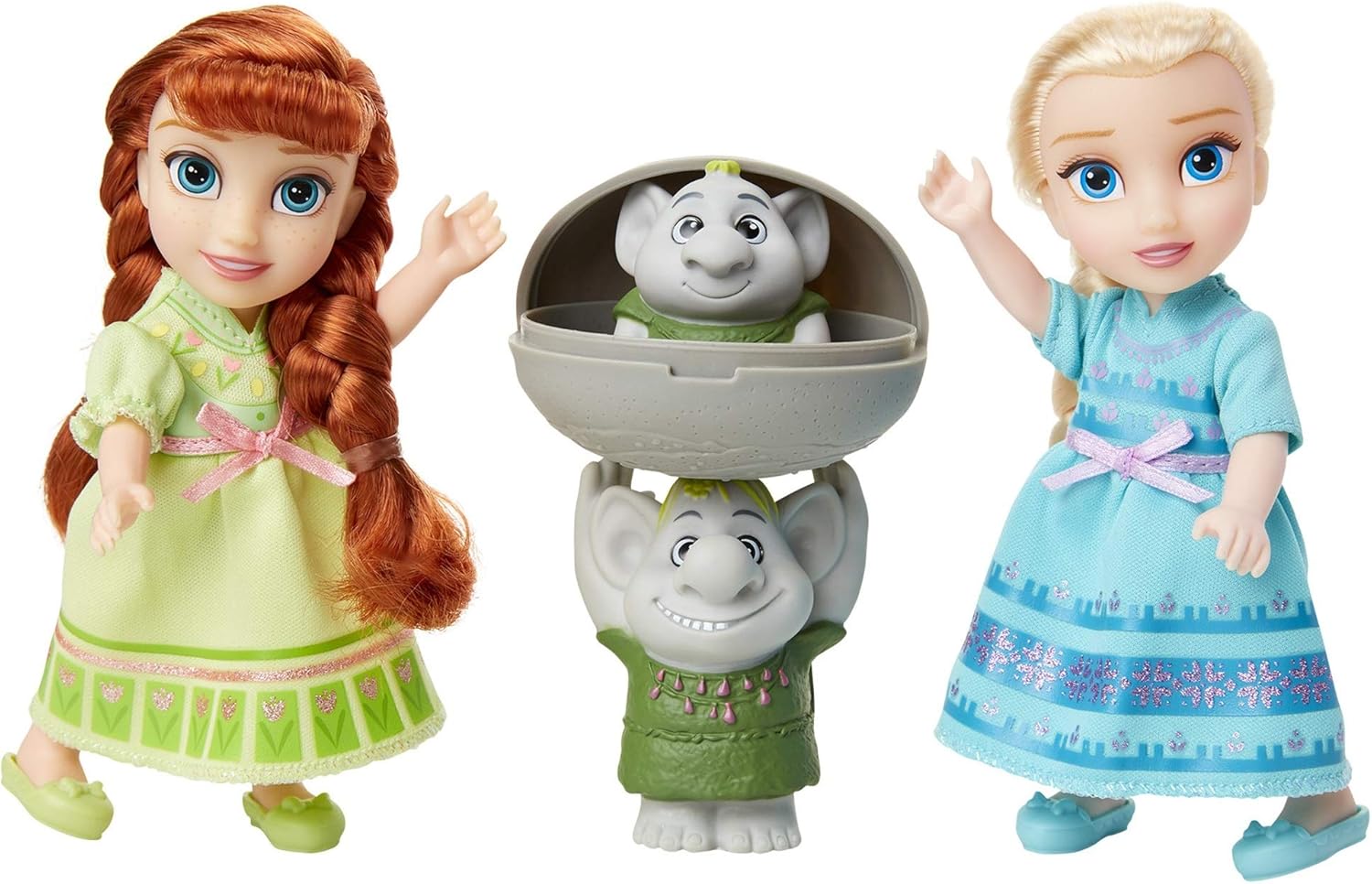 frozen petite anna & elsa 与惊喜魔发精灵