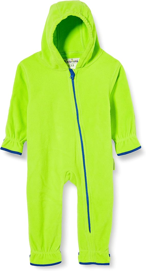 playshoes 中性 婴儿 雪装 羊毛连体衣 彩色内衬 绿色 86 (hersteller