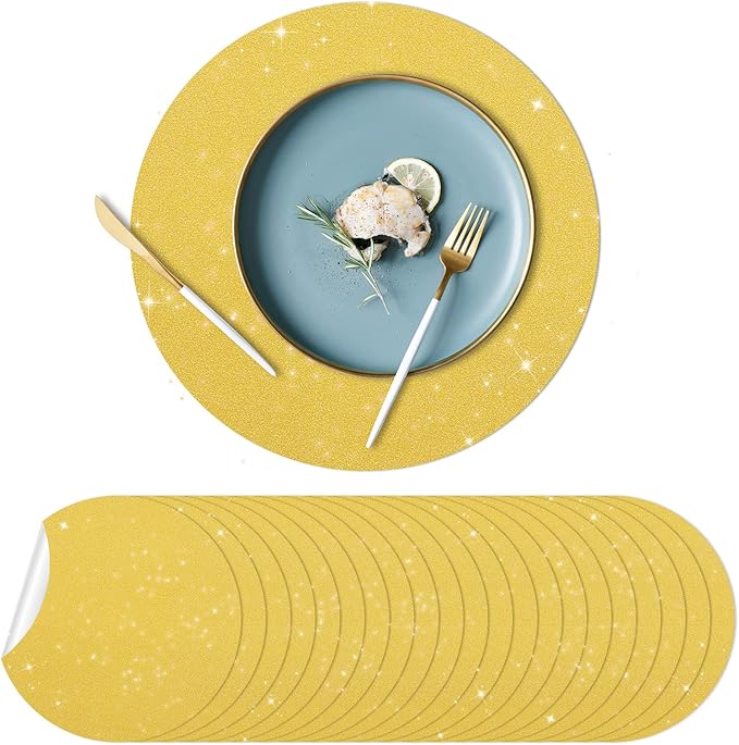 whatwears 50 件餐桌用纸餐垫 12.