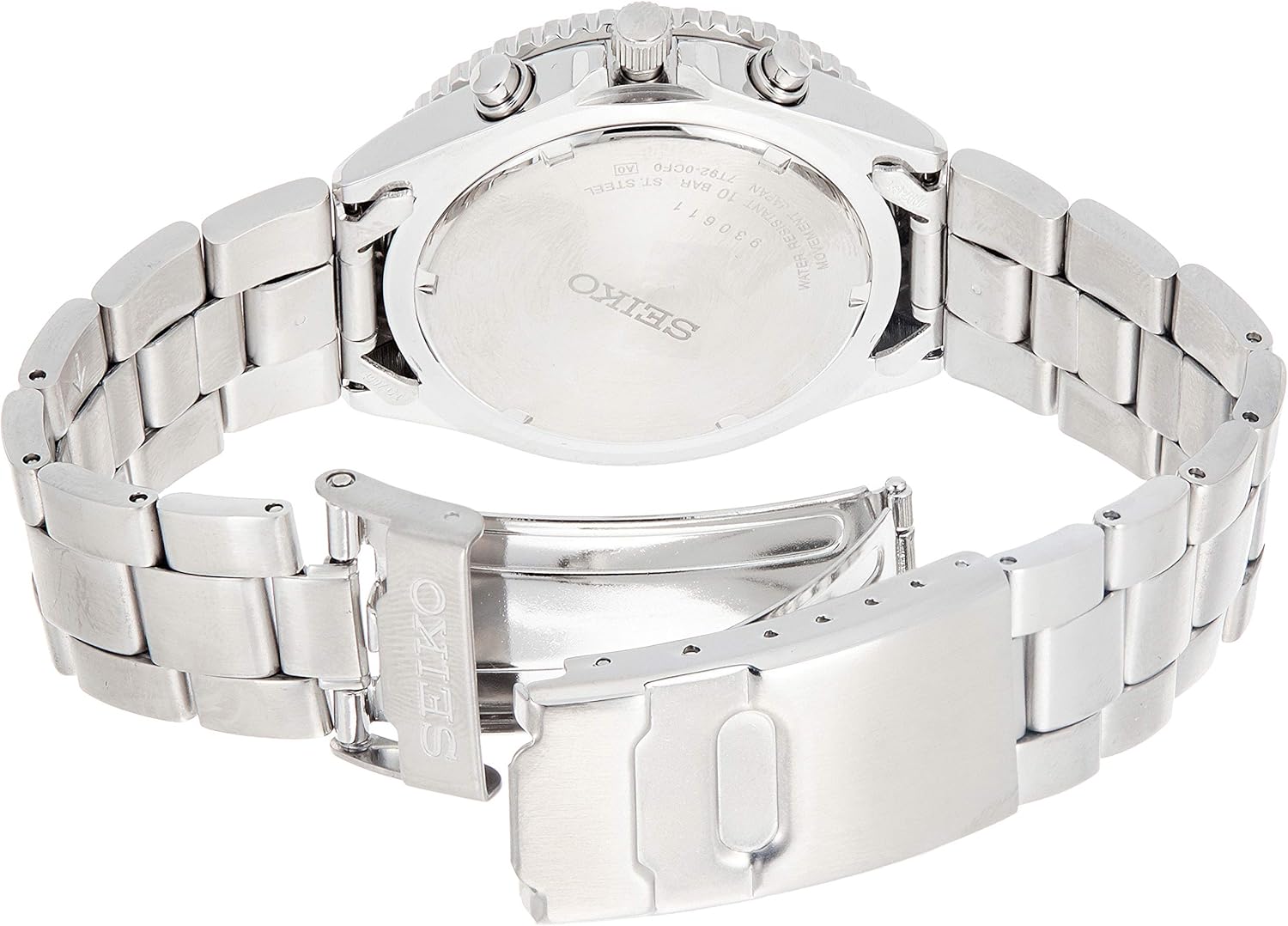 Seiko 逆进口模型seiko 飞行员计时码表100m防水黑色snd253p1 Snd253pc 男式手表手表 Seiko 亚马逊中国 钟表