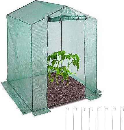 Relaxdays 薄膜温室 便携式 门 阳台和花园 插口系统 番茄花屋 高宽宽 0 X 155 X 155 厘米 Relaxdays 价格报价图片 亚马逊中国